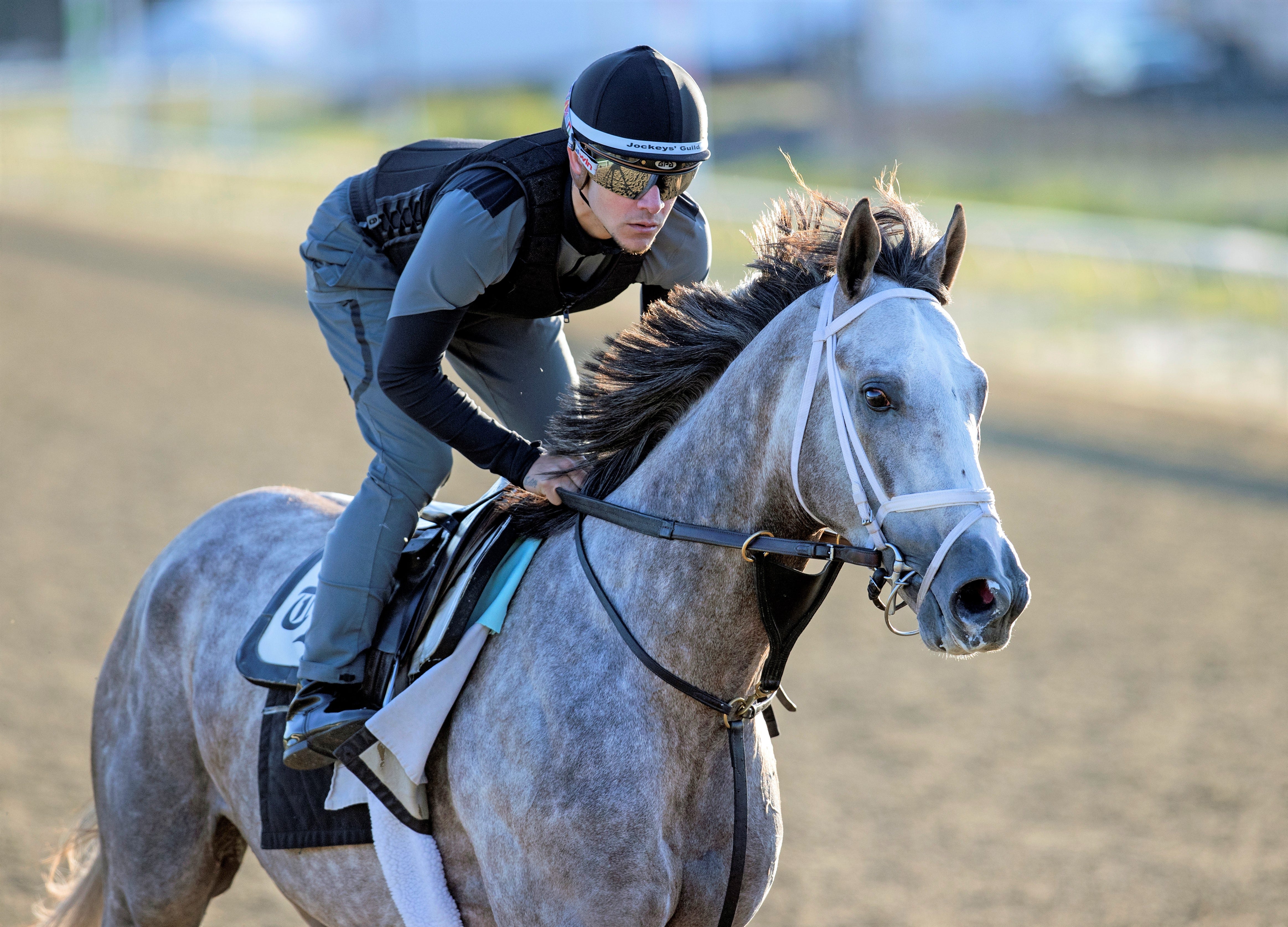 Belmont stakes clocker report tapit trice aggressive in gallop